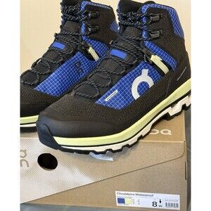 NIB On Cloud Cloudalpine Waterproof Women’s Size 8 Cobalt Limelight Boots New